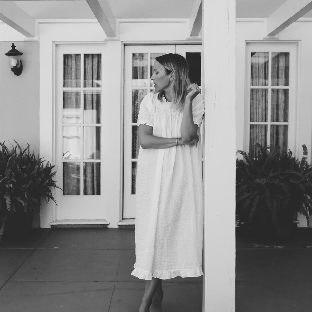 Hill House Caroline Nap Dress White Swiss Dot